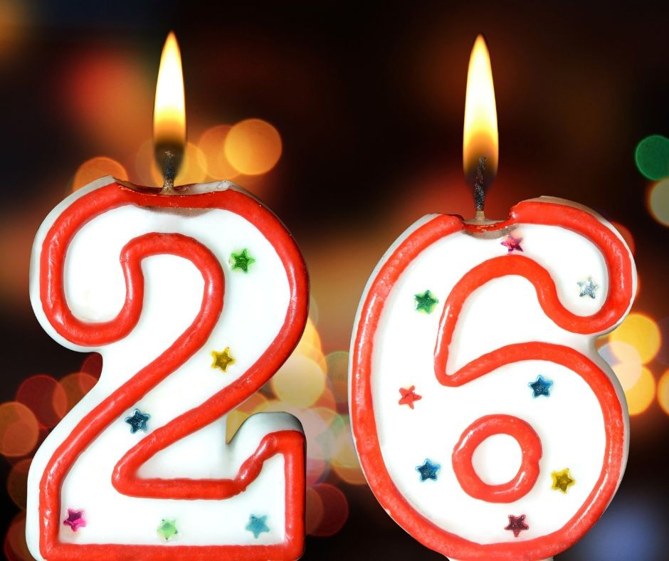 26 number birthday candles