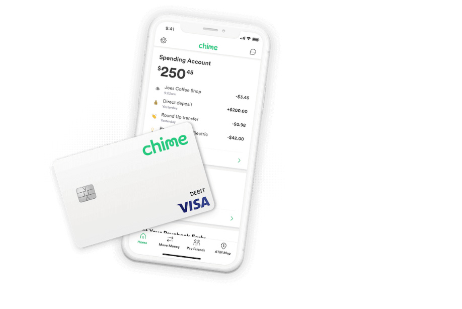 chime banking app and debit card
