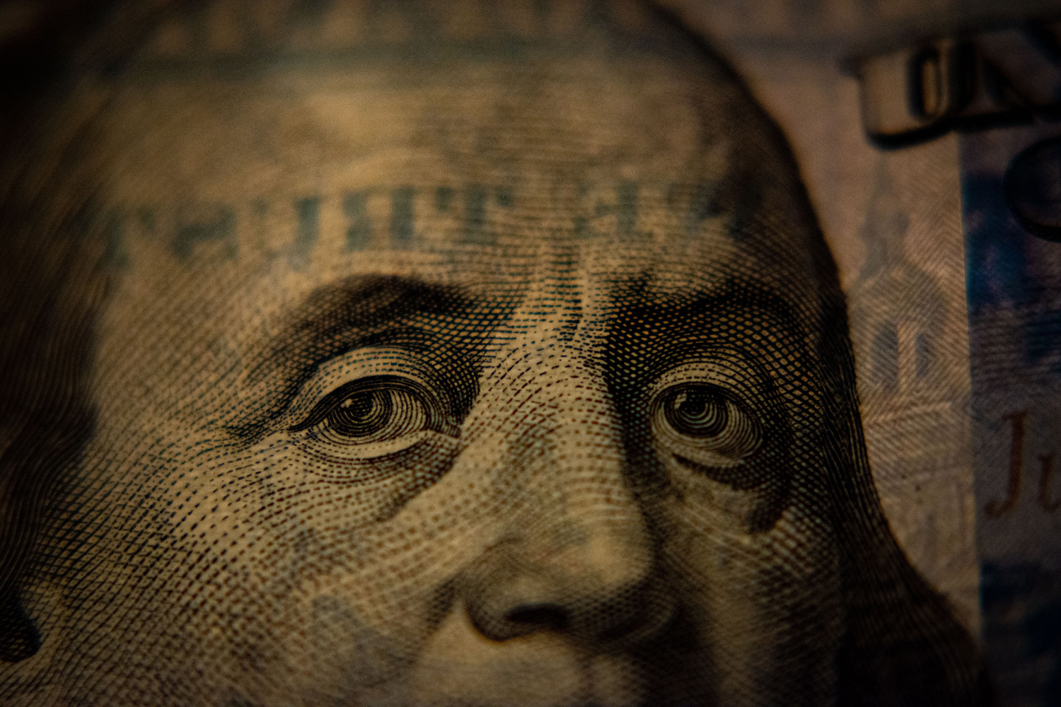close up of a hundred dollar bill