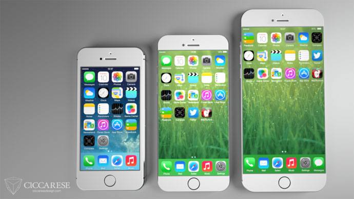 Mock up designs for what the iPhone 6 could look like from a designer. Via  