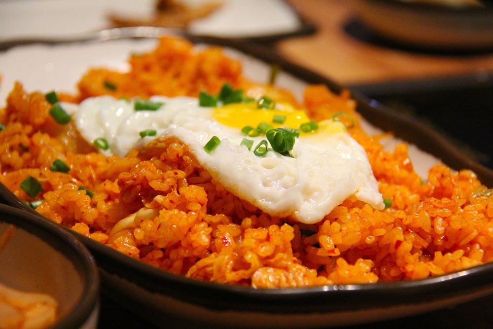 kimchi fried rice with egg