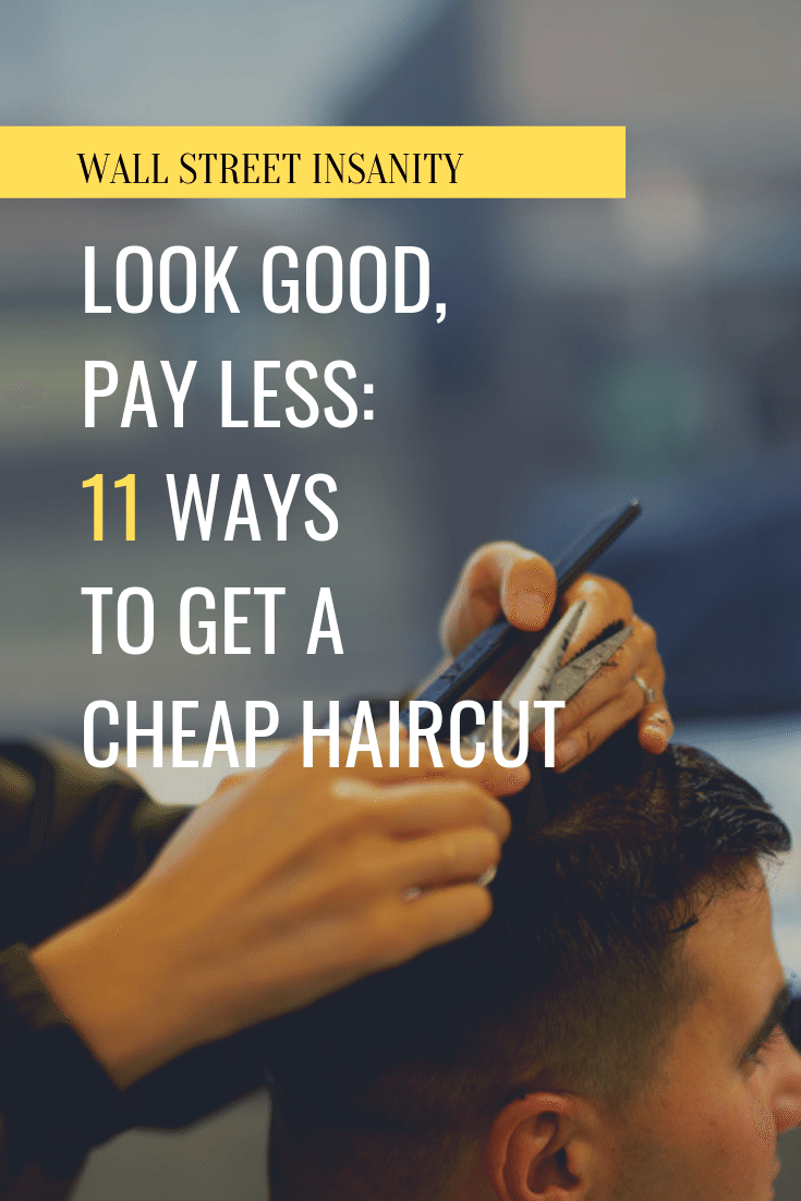 ways to get a cheap haircut pinterest banner